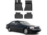 1998-2005 Mercedes Classe S W220 Tappetini Tpe Nero 4 Pezzi