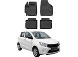 2014-2019 Suzuki Celerio Tappetini Tpe Nero 4 Pz