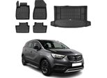 Set Di Tappetini E Rivestimenti Per Il Bagagliaio Omac Per Opel Grandland X 2017-2025 Gomma 5X