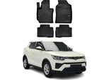 2015-2025 Ssangyong Tivoli Tappetini Tpe Nero 3 Pezzi