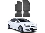 2009-2015 Opel Astra J Tappetini Tpe Nero 4 Pezzi