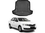 Omac Rivestimento Del Bagagliaio In Gomma Per Skoda Rapid Limo 2012-2019 Rivestimento Del Bagagliaio In Tpe