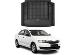 Omac Rivestimento Del Bagagliaio In Gomma Per Skoda Rapid Spaceback 2013-2019 Rivestimento Del Bagagliaio In Tpe
