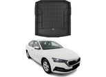 Omac Rivestimento Del Bagagliaio In Gomma Per Skoda Octavia 2019-2025 Rivestimento Del Bagagliaio In Tpe Nero