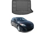 Omac Rivestimento Del Bagagliaio In Gomma Per Mazda 3 2008-2013 Rivestimento Del Bagagliaio In Tpe Nero