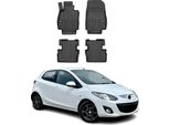 2014-2025 Mazda 2 Tappetini Tpe Nero 4 Pezzi