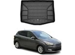 Omac Rivestimento Del Bagagliaio In Gomma Per Ford C-Max 2010-2019 Rivestimento Del Bagagliaio In Tpe Nero