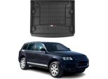 Omac Rivestimento Del Bagagliaio In Gomma Per Vw Touareg 2002-2010 Rivestimento Del Bagagliaio In Tpe Nero