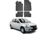 2008-2014 Dacia Logan Tappetini Tpe Nero 4 Pz