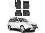 2008-2013 Subaru Forester Tappetini Tpe Nero 4 Pz