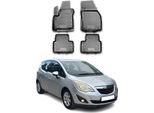 2010-2017 Opel Meriva B Tappetini Tpe Nero 4 Pz
