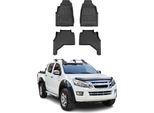 2011-2019 Isuzu D-Max Tappetini Tpe Nero 4 Pz