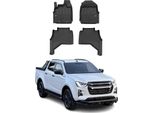 2019-2025 Isuzu D-Max Tappetini Doppia Cabina Tpe Nero 4 Pz