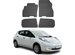 2010-2017 Nissan Leaf Tappetini In Gomma Nero 4 Pezzi