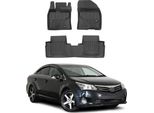 2009-2018 Toyota Avensis Tappetini Tpe Nero 3 Pezzi