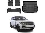 Set Di Tappetini E Fodere Per Bagagliaio Omac Per Land Rover Range Rover 2012-2025 In Gomma
