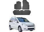 2008-2018 Citroen Berlingo Tappetini In Gomma Nera 4 Pz