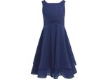 Ragazze Estate Abito Taglia 168 Cm Chiffon Senza Maniche Partito Abito Lunghezza Ginocchio Matrimonio Ragazza Fiore Damigella D'onore