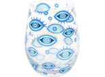 Something Different - Bicchiere Senza Tappo "All Seeing Eye"", Stampato SD10232 (Taglia Unica) (Trasparente/Blu Chiaro/Blu Scuro)"