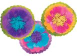 Amscan - Fiori - Decorazione Da Appendere "Mad Tea Party"", Confezione Da 3 Pezzi SG38772 (Taglia Unica) (Colorato)"