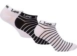 Lee - Calzini Interni Per Uomo/Donna Unisex (Confezione Da 3) GT6000 (37 Eu - 40,5 Eu) (Bianco/Nero)