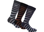 Lee - Calzini Logo Per Uomo/Donna Unisex (Confezione Da 3) GT5764 (38 Eu - 42 Eu) (Blu/Arancione/Grigio)