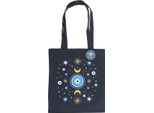Something Different - Borsa "All Seeing Eye"", Tessuto Misto Poliestere-Cotone SD10246 (Taglia Unica) (Nero/Blu/Giallo)"
