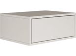 Selsey Framme - Comodino Sospeso Con Cassetto, Bianco, 50 Cm