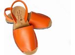 Sandali Avarcas Minorquine, Unisex, Pelle Naturale, Arancione, 38 Eu