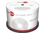 Primeon 2761102 Blank CD-R 80 700 Mb 50 Pc(S) Spindle Silver Matte Surface