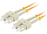 Lanberg Mm SC/UPC-SC/UPC Duplex Cavo Adattatore In Fibra Ottica 3,0 Mm OM2 50/125 Lszh 2 M Arancione