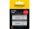 Intenso Ultra Line 2 Unità Flash Usb Da 64 Gb Usb Type-A 3.2 Gen 1 (3.1 Gen 1) Argento