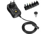 Techly Adattatore Ca Universale Regolato 3-12V 2,25A 27W Usb 5V 1A