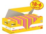 Post-It Sticky Note 654-COL-VP24 76X76Mm 100 Fogli Assortiti 24 Pezzi.