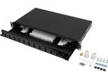 Lanberg FOP1-12SD-LQB Lanberg 19" 1U Fiber Patch Panel 12XSC Duplex / 12XLC Quad B"