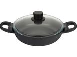 Ballarini Cucinando Avola Deep 2H 24 Cm Czarna Patelnia NieprzywierająCa Z Pokrywką, 750029220