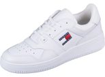Tommy Hilfiger Retro Basket Scarpe Da Uomo Scarpe Stringate Bianche Casual, Numero Di Scarpe: 46 Eu