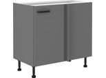 Mobile Angolare Allungabile Nelja - Larghezza 105 Cm, Antracite