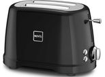 Tostapane Novis Nero "T2"", 2 Fessure Corte, 900 W, Con Scalda-Panini"
