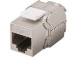 Goobay 61129 Modulo Keystone RJ45 Cat 8.1, Stp, Ghmt - Larghezza 15,8 Mm, Uscita Cavo A 180°, Tipo Coccodrillo, Morsettiera Per Montaggio Lsa (Senza Attrezzi)
