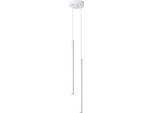 Lampada A Sospensione Pastelo 2 Bianco 2Xg9 8W Acciaio 118X15X15Cm Sollux Lighting
