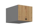 Pensile Con Ante A Battente Nomin - Larghezza 40 Cm, Rovere Artigianale / Antracite