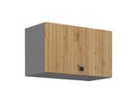Cappa Aspirante Nomin - Larghezza 60 Cm, Rovere Artigianale / Antracite