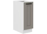 Mobile Estraibile Laili - Larghezza 30 Cm, Grigio Chiaro / Bianco