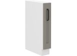 Mobile Estraibile Laili - Larghezza 15 Cm, Grigio Chiaro / Bianco