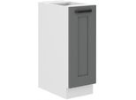 Mobile Estraibile Laili - Larghezza 30 Cm, Grigio / Bianco