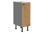 Mobile Estraibile Nomin - Larghezza 30 Cm, Rovere Artigianale / Antracite
