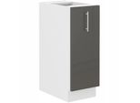 Mobile Estraibile Lajla - Larghezza 30 Cm, Grigio / Bianco