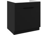Mobile Base Per Lavello Saju - Larghezza 80 Cm, Nero
