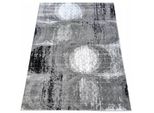 Tappeto Astratto 120X170 Cm Demian - Grigio / Bianco / Nero